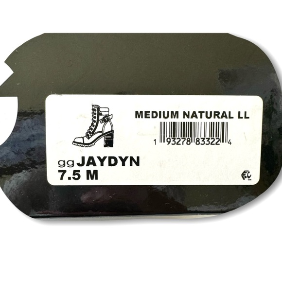 GUESS Jaydyn Combat Boot, Light Brown, Size 7.5 - Picture 8 of 8